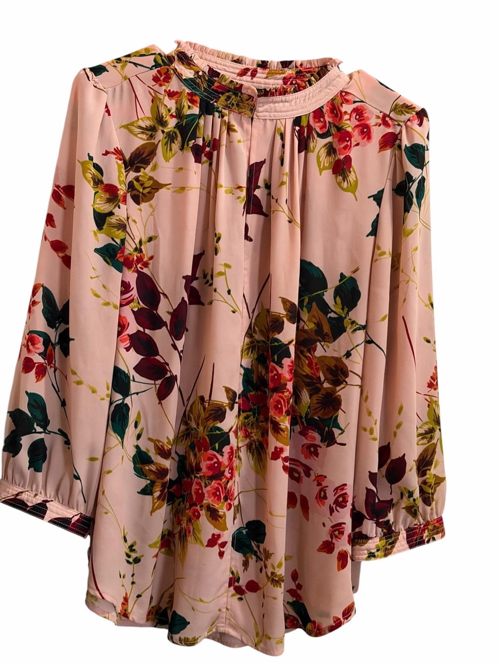 Worthington Floral Keyhole Front size XL